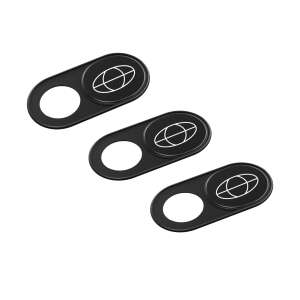 Terratec Protect Webcam-Abdeckung, schwarz, 3er Pack - Terratec