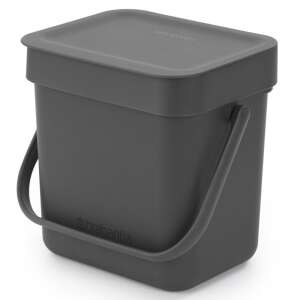 Coș de gunoi Brabantia Sort&Go 1003230, 3 l, Mâner, Montare pe perete, Gri închis