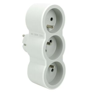 Legrand 3-outlet power splitter, 230V, 16A, white - Electrical Installation