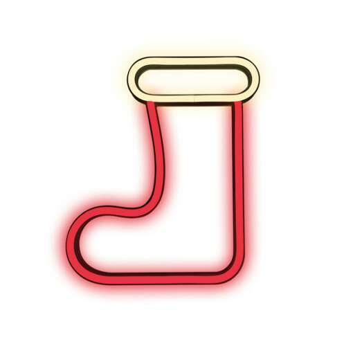 Forever Neon Santa Boot LED Light 100443997