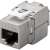 Goobay 90864 RJ45 CAT6 Keystone modul, ezüst, hálózati kábelezéshez