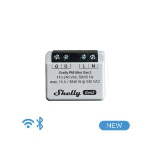 Shelly Relais "PM Mini Gen. 3" WLAN BT Unterputz 99520013 - Shelly