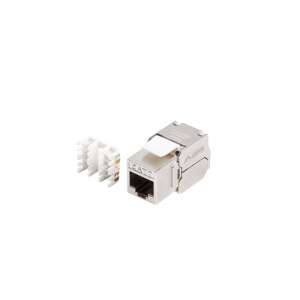 Gniazdo Keystone Lanberg CAT7 FTP RJ45, instalacja bez narzędzi, do adaptera 16.10 x 14.50 mm, okablowanie 568A/B - Lanberg Moduł Keystone