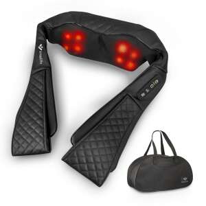 TrueLife RelaxBack B6 Charge Nyak- és Hátmasszírozó Melegítéssel, Fekete - Masszázspárna