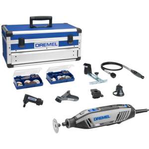 Dremel 4250-6/128 Multifunktionswerkzeug-Set mit 128 Zubehörteilen, einschließlich einer Tragetasche, verschiedenen Aufsätzen und einem Rotationswerkzeug - Schleifmaschinen