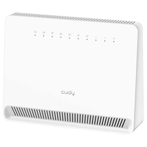 Cudy LT15V 4G Wi-Fi 6 router, fehér, elülső nézet