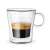 Double-walled glass for espresso