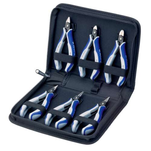 Set de cleşte electronice Knipex 00 20 16 P, set de 6 piese într-o valiză