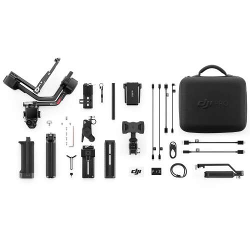 DJI RS 4 Pro Combo Gimbal Stabilizer, black, with all accessories, including carrying case