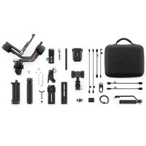 DJI RS 4 Pro Combo Gimbal Stabilizátor, čierna, so všetkým príslušenstvom, vrátane prenosného puzdra - DJI