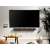Equip 650896 Media Player Holder mounted on wall, with TV and soundbar