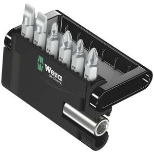 Wera Bit-Check 7 Universal 1 Bit-Set, 7 Stück, Schraubendreherbits, magnetischer Halter, langlebig, hochwertig - Bit Set