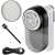 Camry CR 9620 fabric shaver, white and black, with accessories
