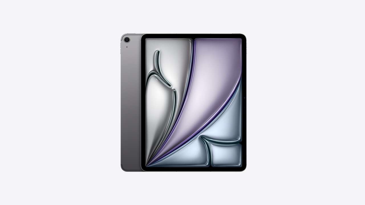 Apple ipad air (2024) 13" 128gb celluar tablet - space gray