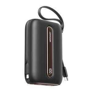 JoyRoom JR-L012 Plus 20000mAh Power Bank - Black, portable charger with built-in cables and digital display - Joyroom External Battery & Power Bank