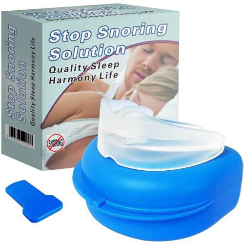 Horkolásgátló szájvédő, Stop Snoring Solution, alvási apnoe, horkolás elleni eszköz, fogcsikorgatás, bruxizmus, horkolás elleni szájvédő, horkolás elleni szájpad, horkolás elleni megoldás, alvássegítő, minőségi alvás, harmónia élet - Gyógyászat