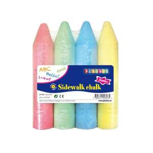 Kreda chodnikowa Playbox Jumbo, 4 sztuki, różne kolory - Kreta
