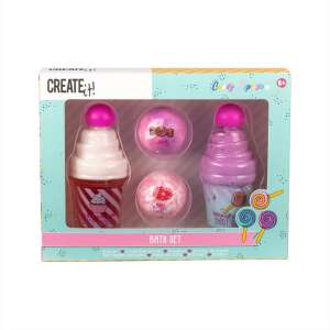Set de bombe de baie Canenco Create It! Candy Can, include bombe de baie și geluri de duș, perfect pentru copii - Create It!