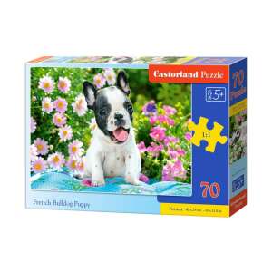 Castorland 70 piece puzzle, French Bulldog Puppy, for ages 5+ - Puzzle
