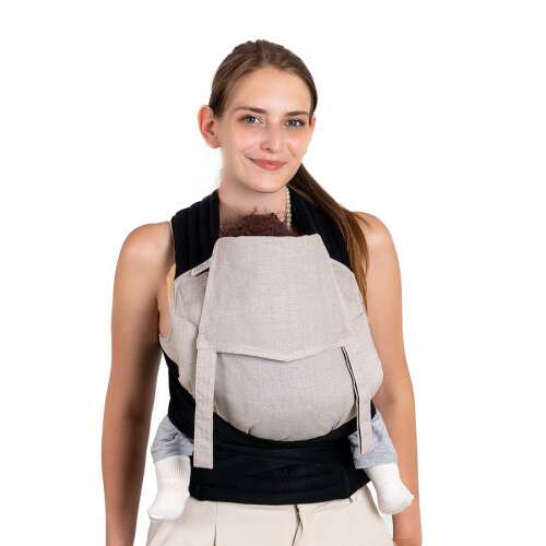 NANDU Bébi Mei Tai hordozó - láma-szürke