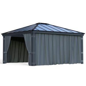 Palram Canopia Dallas 14x16 Gazebo Curtains - Garden Furniture