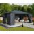 Palram Canopia Dallas 14x20 gazebo with curtains in outdoor setting
