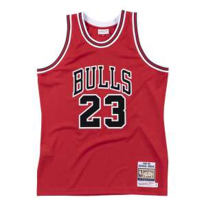 Mitchell & Ness NBA Chicago Bulls Michael Jordan 1985-86 #23 Authentic Jersey Rot M Vorderseite - Sport & Freizeit