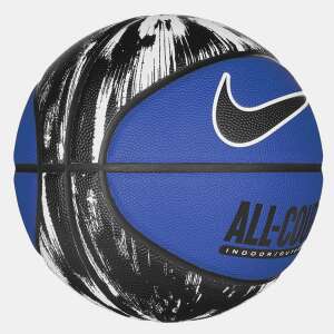 Nike Everyday All Court 8P Graphic Deflated Basketball, Blue with Black and White Design - Nike