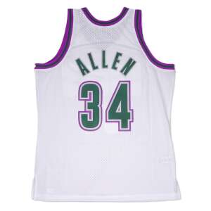 Mitchell & Ness Milwaukee Bucks Ray Allen #34 Swingman 2.0 Jersey, Fehér, 3XL, Hátulnézet - Kosárlabdázás