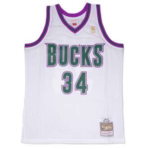 Mitchell & Ness Milwaukee Bucks Ray Allen #34 Swingman 2.0 Jersey, Weiß, Größe XXL - Basketball