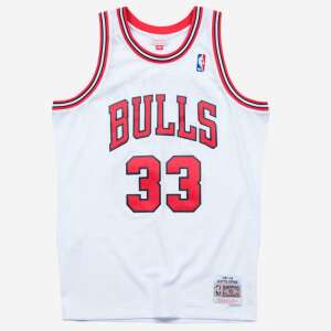 Mitchell & Ness Chicago Bulls Scottie Pippen #33 Swingman 2.0 Jersey, Fehér, Férfi, Elülső nézet - Kosárlabda mez