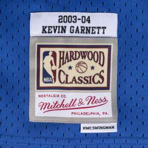 Mitchell & Ness Hardwood Classics Kevin Garnett 2003-04 Minnesota Timberwolves Swingman Jersey, albastru, alb, verde, negru - Tricouri de baschet