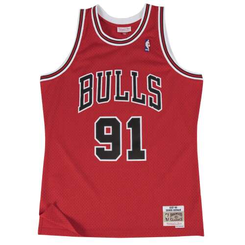 MITCHELL & NESS NBA CHICAGO BULLS DENNIS RODMAN SWINGMAN JERSEY kosárlabda mez Piros XL 105156601