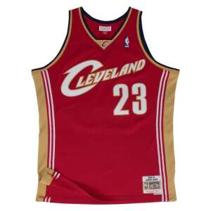 Mitchell & Ness Cleveland Cavaliers LeBron James 2003-04 Road Swingman 2.0 Basketballtrikot, Vorderansicht, Rot, XXL - Basketball
