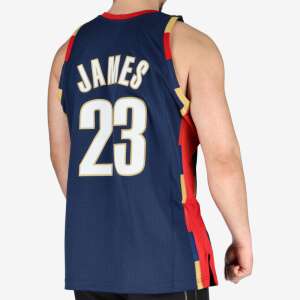 Mitchell & Ness NBA Cleveland Cavaliers LeBron James Swingman Jersey, Blue, Size XL, Back View - Mitchell & Ness