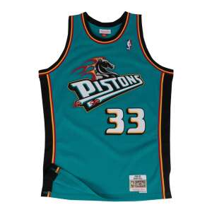 Mitchell & Ness Detroit Pistons Grant Hill 98-99' #33 Swingman 2.0 Jersey, Grün, Herren Größe M - Mitchell & Ness