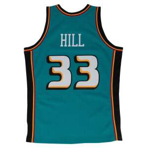 Mitchell & Ness Detroit Pistons Grant Hill 98-99' #33 Swingman 2.0 Jersey Men's Green XXL Back - Mitchell & Ness