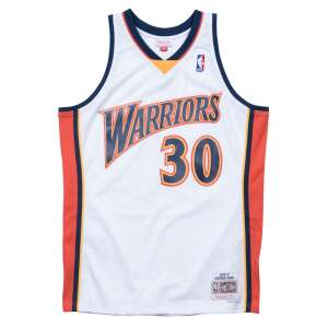 Golden State Warriors Stephen Curry 2009-10 Swingman Jersey front view - Mitchell & Ness