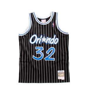 Vedere din față a tricoului Mitchell & Ness Orlando Magic Shaquille O'Neal 1994-95 Swingman Negru - Tricouri de baschet