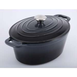 Carl Schmidt Sohn KOCH SYSTEME XANTEN, high-quality enamelled cast iron duck roaster, roasting pan 27.5 x 21 cm, black, 4L