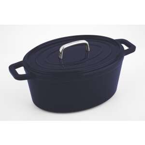 Carl Schmidt Sohn Alpen żeliwny garnek do pieczenia kaczek z emaliowaną powłoką, 30 x 22,5 cm, niebieski, 6L - Carl Schmidt Sohn