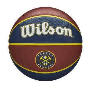 Baschet Wilson NBA Team Tribute Denver Nuggets, mărime 7, maroniu și albastru - Mingi de baschet