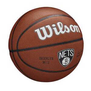 Wilson NBA Team Composite Brooklyn Nets Basketball, brauner Basketball mit Brooklyn Nets Logo - Wilson