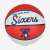 Philadelphia Sixers Wilson NBA csapat retro mini kosárlabda, piros és fehér