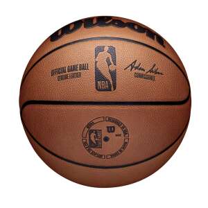 Wilson NBA Mingea Oficială de Joc, baschet maro cu logo NBA - Baschet