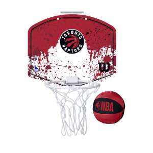 Wilson NBA Team Mini Hoop Toronto Raptors basketball hoop with ball, red - Wilson Basketball, Hoop, and Equipment