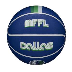 Wilson NBA Team City Edition Dallas Mavericks Basketball, Blau - Wilson