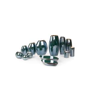 Amora2 Kerámia Gyertyatartó Szett - Sötétzöld