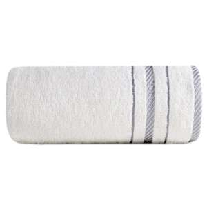 Eurofirany Jacquard Pamut Törölköző - Fehér - 70x140 cm
