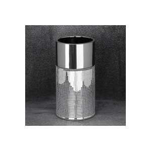 Mirona kerámia váza ezüst színben, 14x14x30 cm - Váza